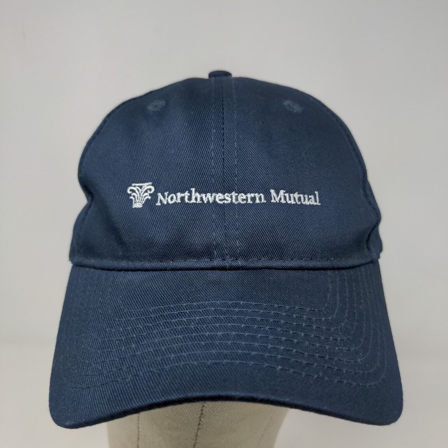 Port & Company Men's Strapback Hat Blue Embroidered Northwestern Mutual Logo