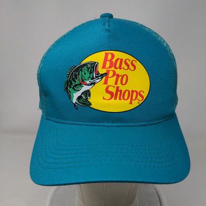 Bass Pro Shops Snapback Trucker Hat Blue OSFM Gone Fishing Mesh Back
