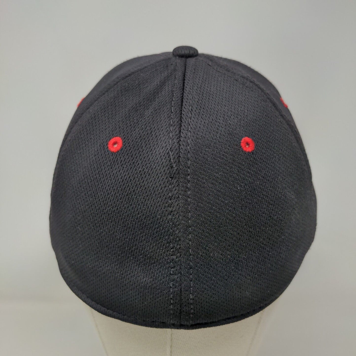 NW Fitted Hat Black Small/Medium Embroidered Solid 6 Panel Otto Flex