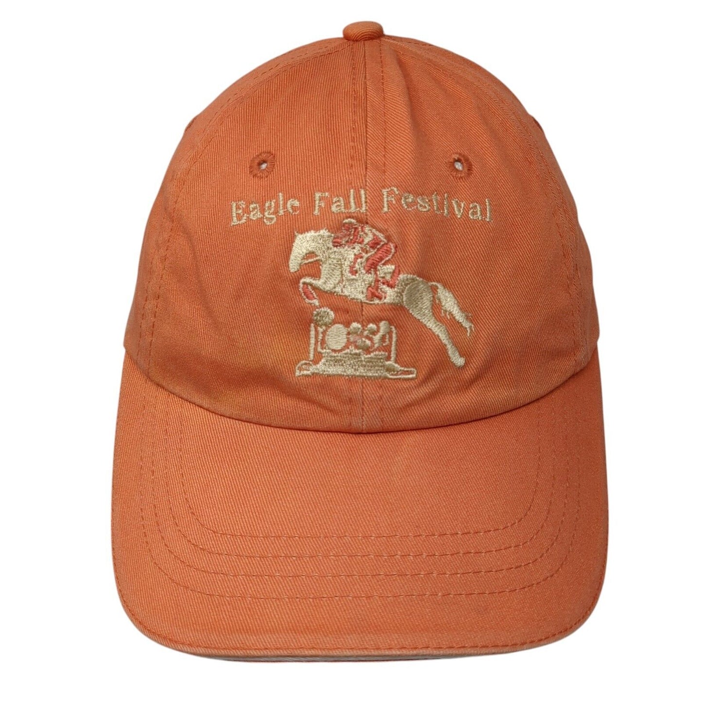 Eagle Fall Festival Slideback Hat Orange One Size 6 Panel Faded Glory