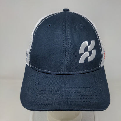 Ferguson Facilities Supply Strapback Trucker Hat Blue One Size Embroidered
