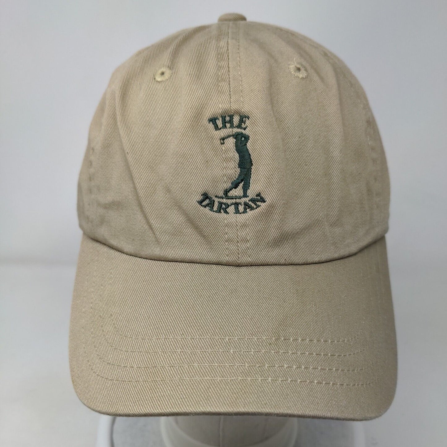 The Tartan Slideback Hat Tan One Size Adjustable Embroidered 6 Panel Imperial