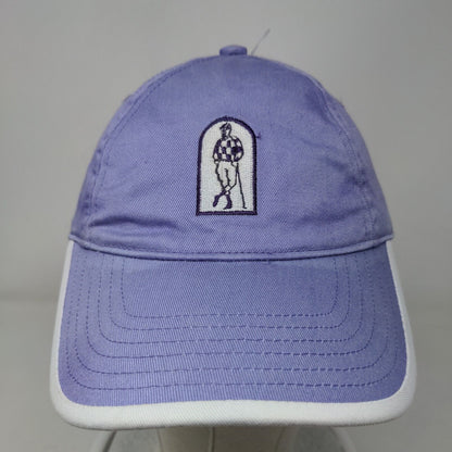 Page Tuttle Strapback Hat Purple One Size Adjustable Embroidered Logo Cotton