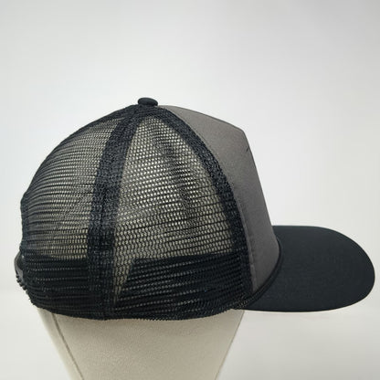 Dakine Trucker Hat Black One Size Elk Deer Mountain Graphic Mesh Rope Snapback