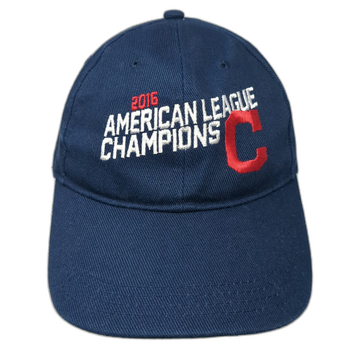 Fan Favorite Cleveland Indians MLB Baseball Cap Blue One Size 2016 AL Champs Hat