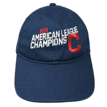 Fan Favorite Cleveland Indians MLB Baseball Cap Blue One Size 2016 AL Champs Hat