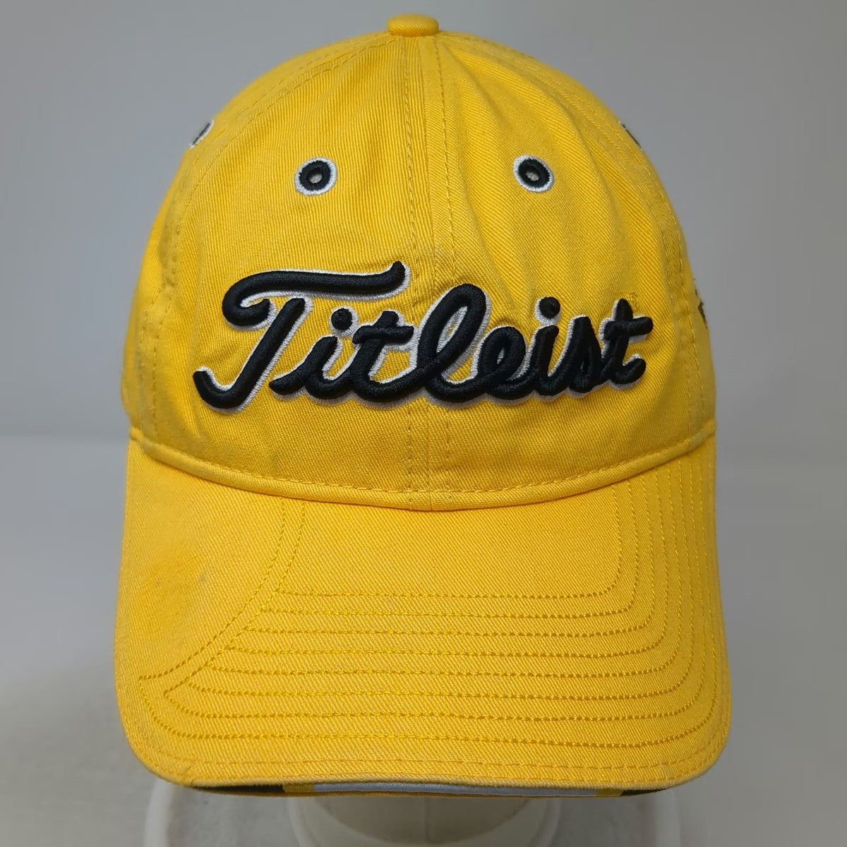New Era Titleist Baseball Cap Yellow One Size Old Works Golf Hat Slideback