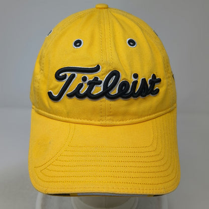New Era Titleist Baseball Cap Yellow One Size Old Works Golf Hat Slideback