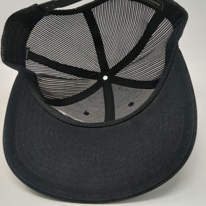 Richardson Trucker Hat Black L Power-Pole Tonal P Logo Mesh Snapback Baseball