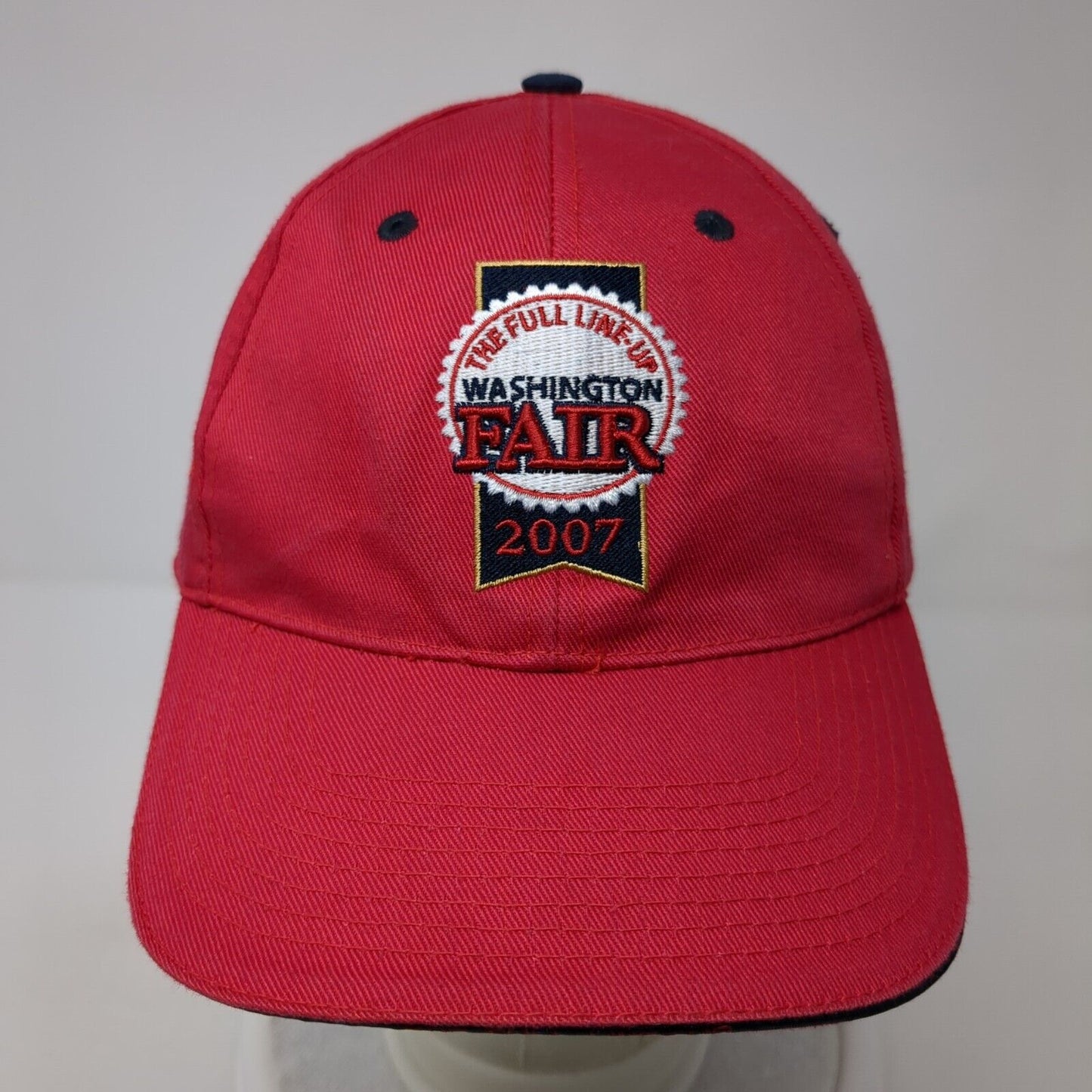 Washington Fair 2007 Strapback Hat Red One Size Adjustable Legacy