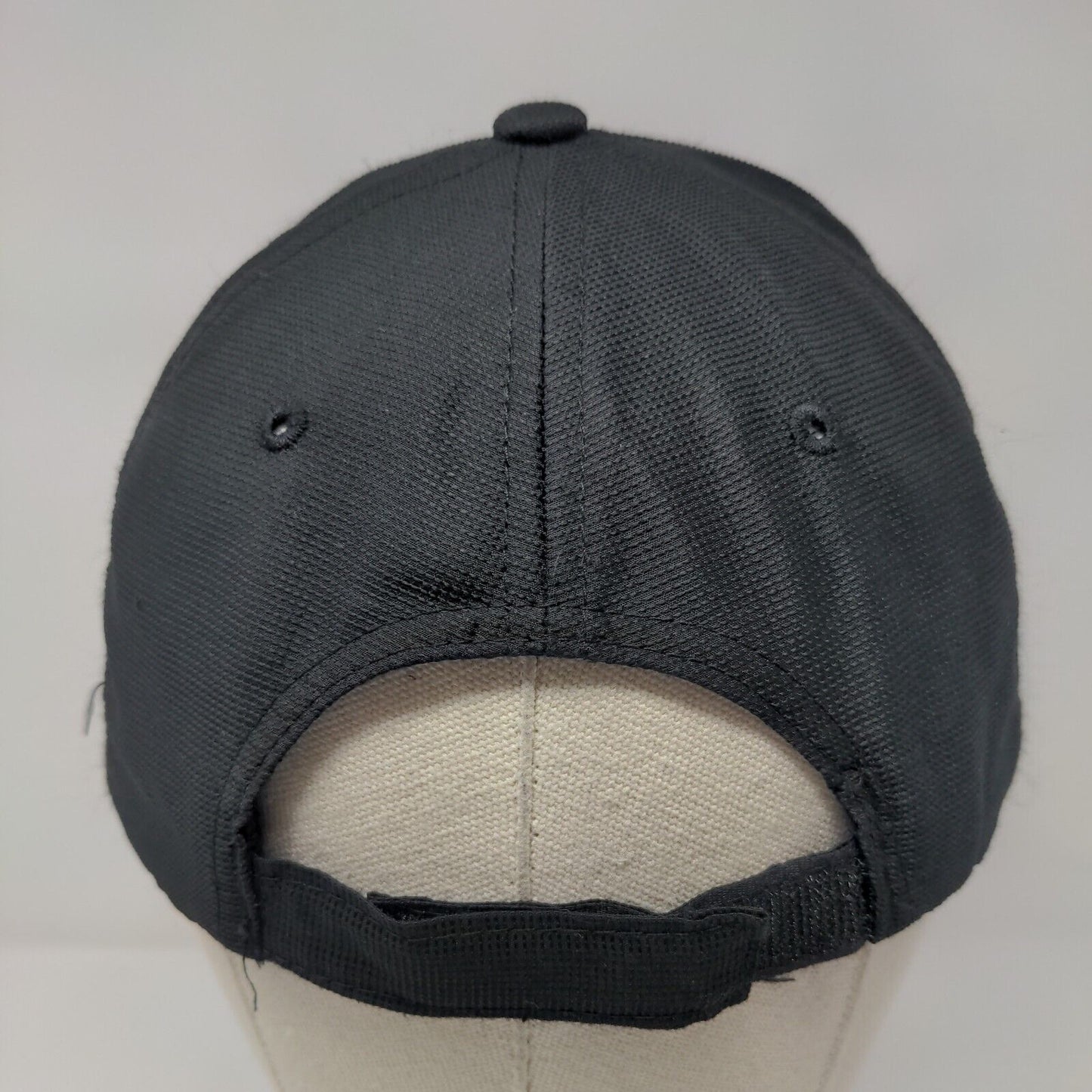 Image Solutions Strapback Hat Black One Size Adjustable Embroidered
