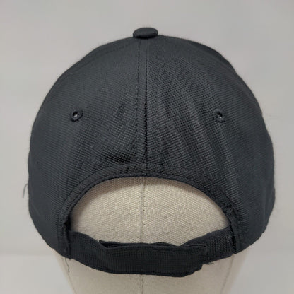 Image Solutions Strapback Hat Black One Size Adjustable Embroidered