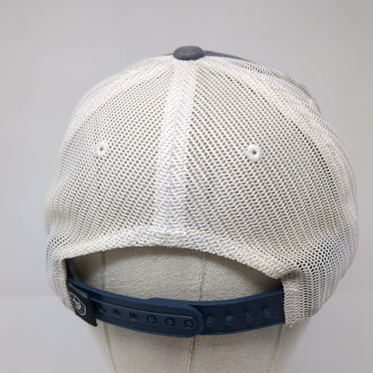 Ariat Flag Patch Snapback Trucker Hat Blue One Size Adjustable Mesh Back 6 Panel