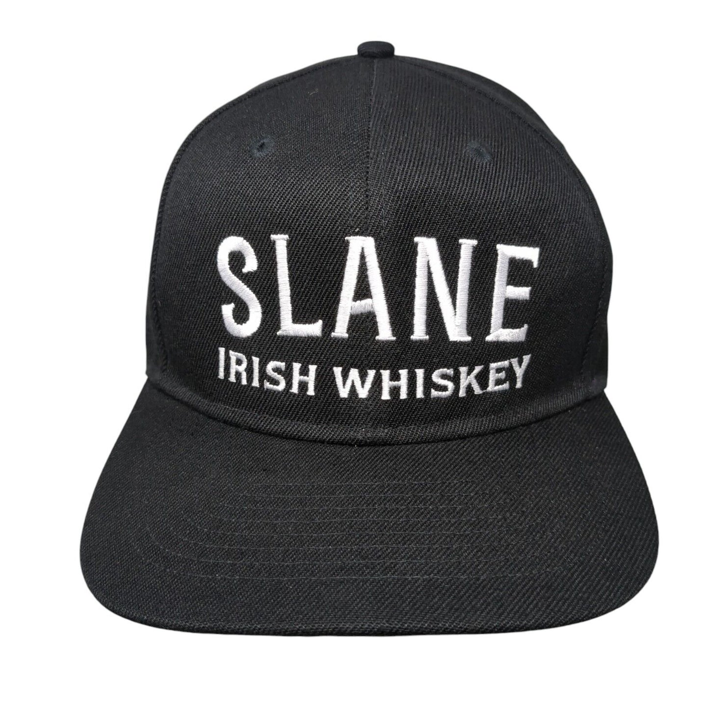 Slane Irish Whiskey Snapback Hat Black OSFM Adjustable Embroidered East West