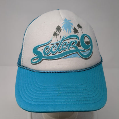 Sector 9 Snapback Rope Trucker Hat Blue One Size Mesh Back Adjustable