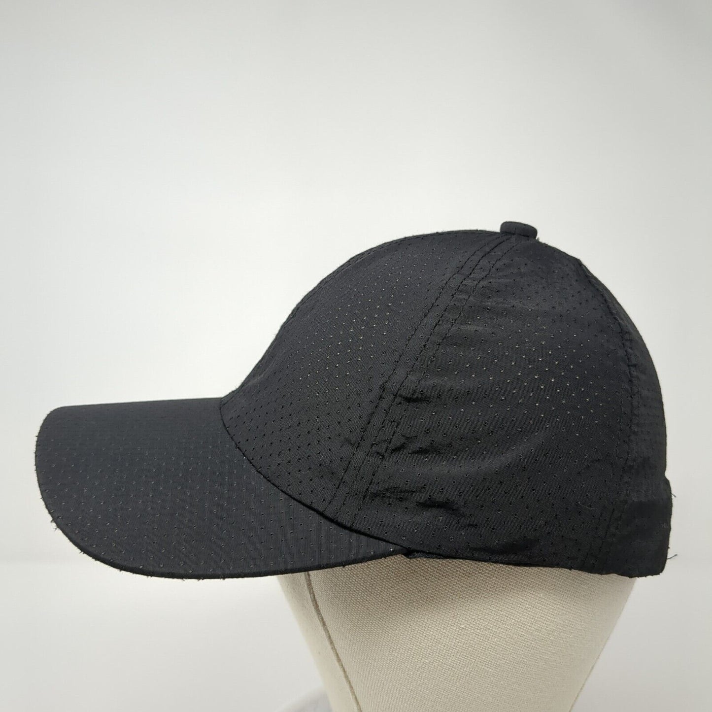 Unbranded Slideback Hat Black One Size Adjustable Breathable 6 Panel Blank