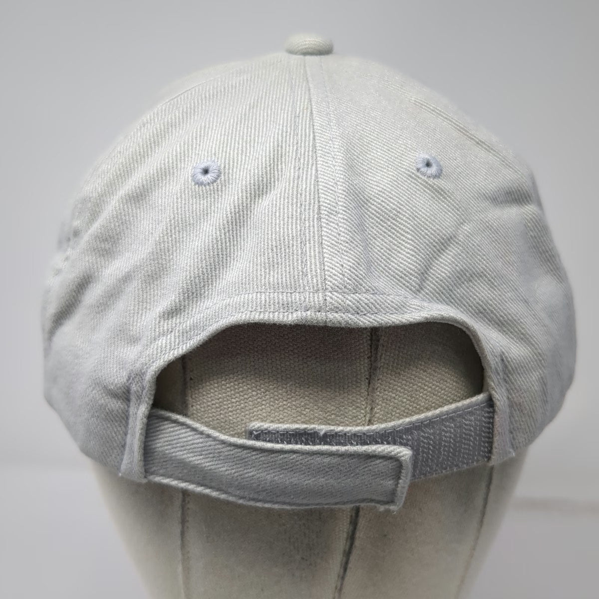Gray Baseball Cap Canada Maple Leaf Blue Red One Size Strapback Hat Two Tone