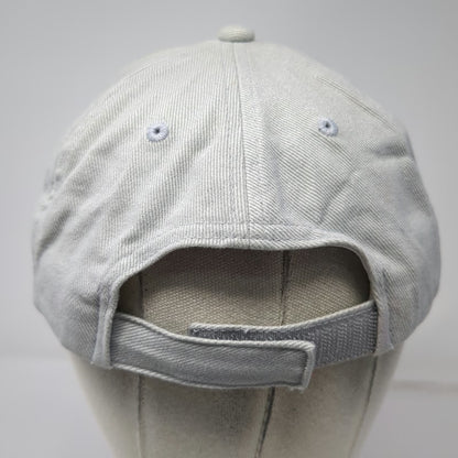 Gray Baseball Cap Canada Maple Leaf Blue Red One Size Strapback Hat Two Tone