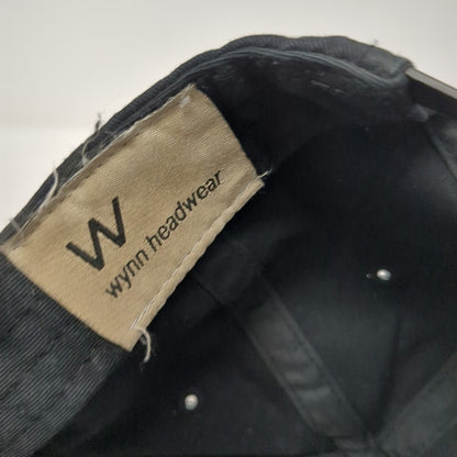 Wynn California Republic Snapback Hat Black OSFM Bear Under Brim Graphic Logo