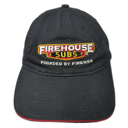 Horizon Firehouse Subs Baseball Cap Black One Size Founded By Firemen Logo Hat