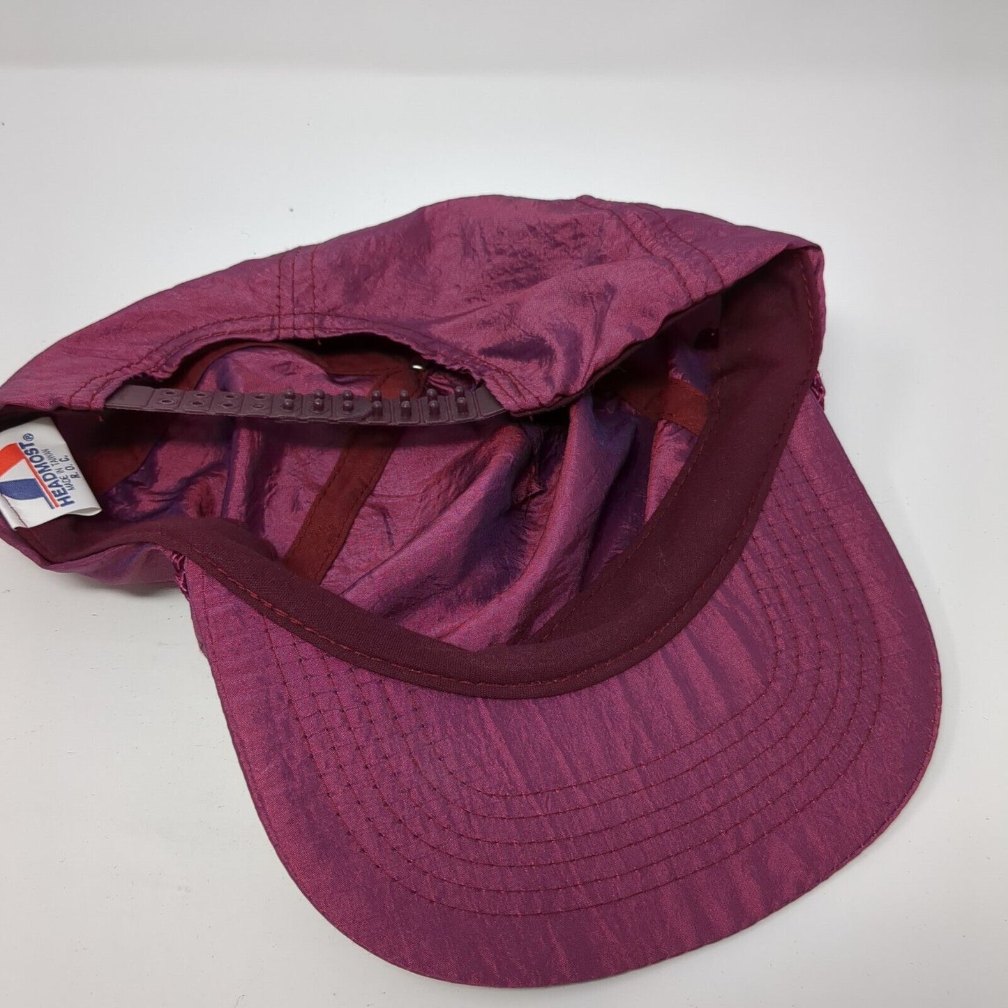 Headmost Snapback Hat Red One Size Adjustable Lightweight Blank Rope 6 Panel