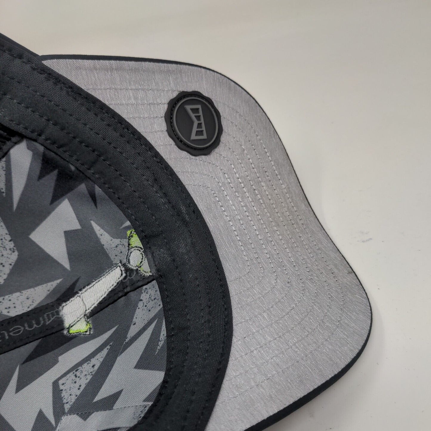 Melin Snapback Hat Black 58cm Embroidered Logo Laser Cut Adjustable