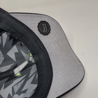 Melin Snapback Hat Black 58cm Embroidered Logo Laser Cut Adjustable