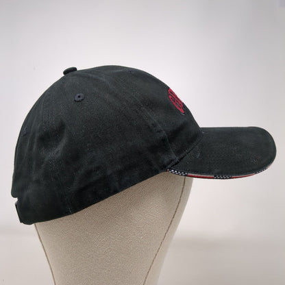 Girton Slideback Hat Black OSFA Adjustable Flex Strap Embroidered Kati