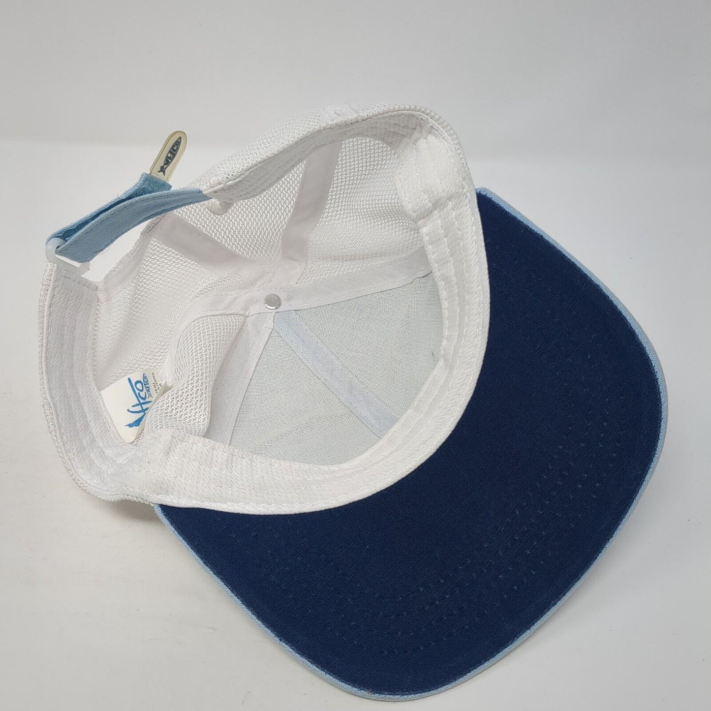 AFTCO Strapback Trucker HatBlue One Size Adjustable Embroidered Mesh Back