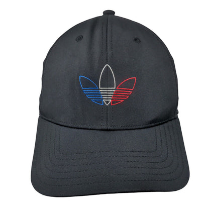 Adidas Snapback Hat Black OSFM Adjustable Embroidered Trefoil Breathable