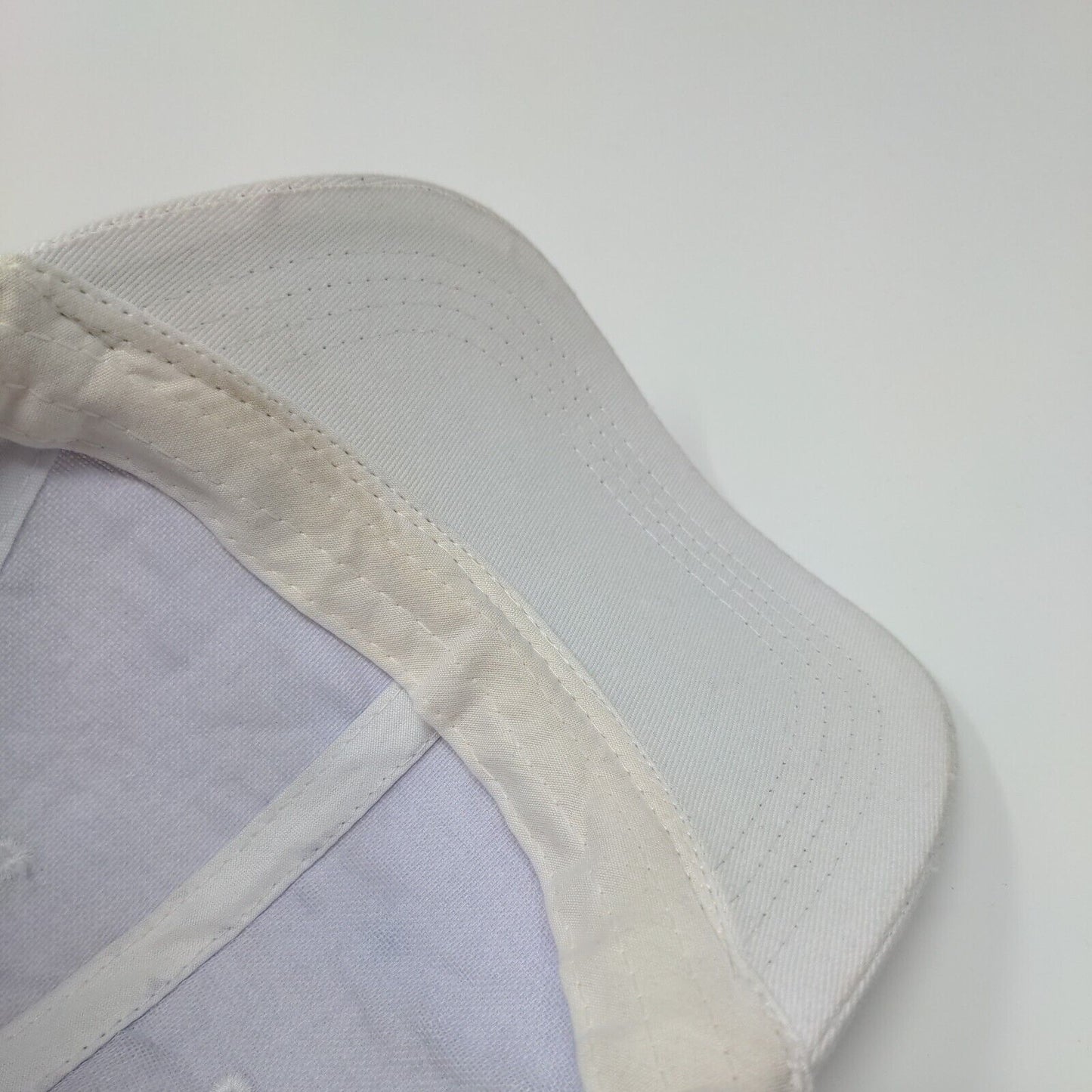 Something Special Strapback Hat White One Size Rhinestone Studded