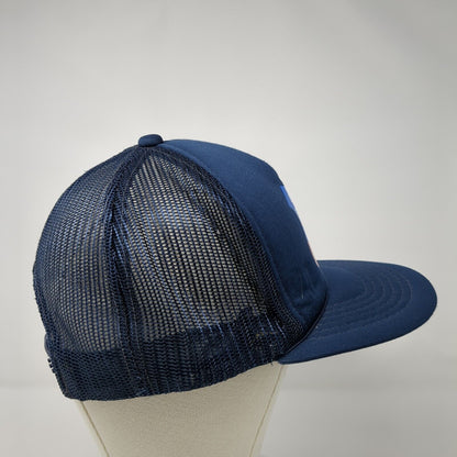 Union Pacific Steam Snapback Rope Trucker Hat Blue OSFA Mesh Back