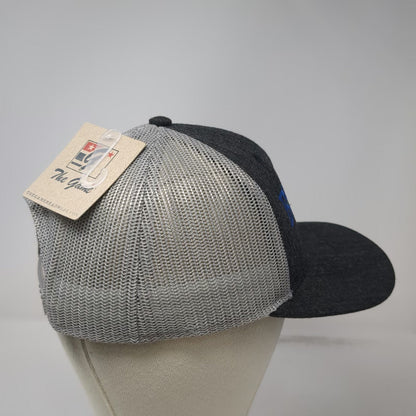 The Game Trucker Hat Gray One Size Blue Ground Northwest LLC Mesh Snapback Brim