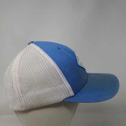 Columbia PFG Patch Fitted Mesh Back Trucker Hat Blue S/M Colorblock