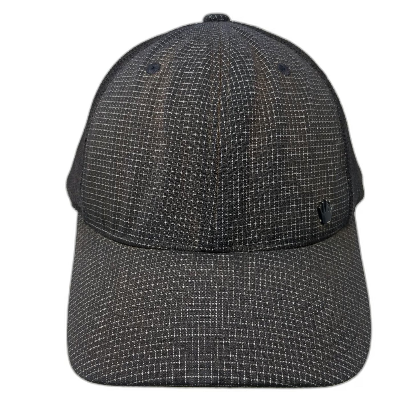 No Bad Ideas Baseball Cap Black One Size Mesh Grid Hidden Pocket Flexfit Hat
