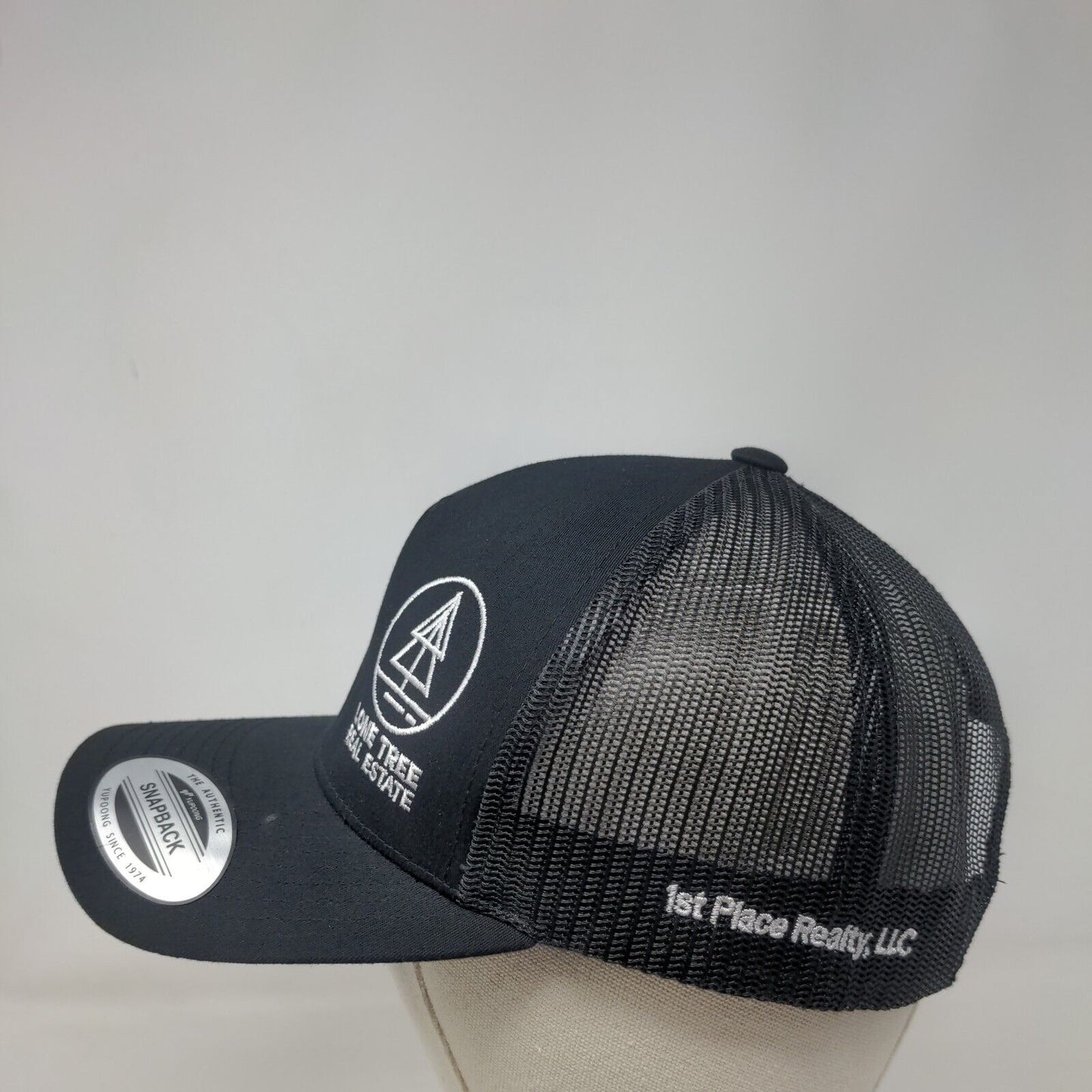 Lone Tree Real Estate Snapback Trucker Hat Black One Size The Classic Yupoong