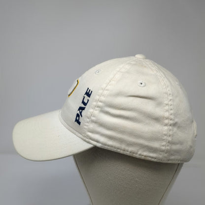 Legacy Baseball Cap White One Size Slideback Pace University P Logo Hat