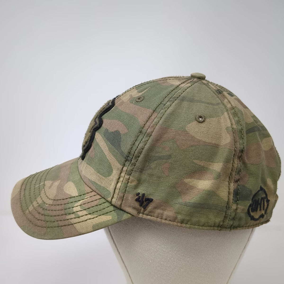 Norfolk Tides MiLB '47 Baseball Cap Green Camo One Size OHT Strapback Hat Logo