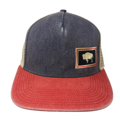 Wyoming Trucker Hat Multicolor One Size Adjustable Embroidered Mesh Back Legacy