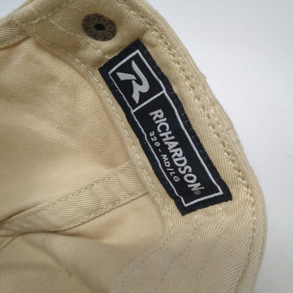Richardson Baseball Cap Beige L Be Bold Window Graphic Cotton Adjustable Hat