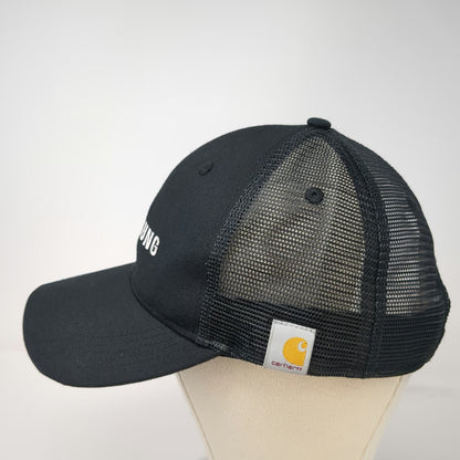 Carhartt Trucker Hat Black One Size Samsung Corporate Logo Mesh Back Snapback