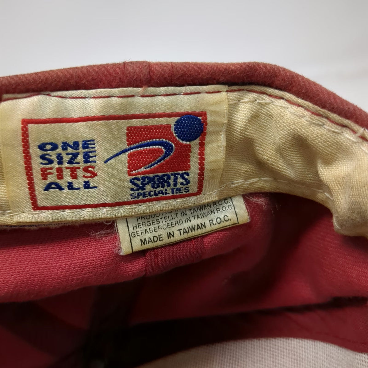 San Francisco 49ers NFL Sports Specialties Red Cap Pro Line Patch Logo Vintage