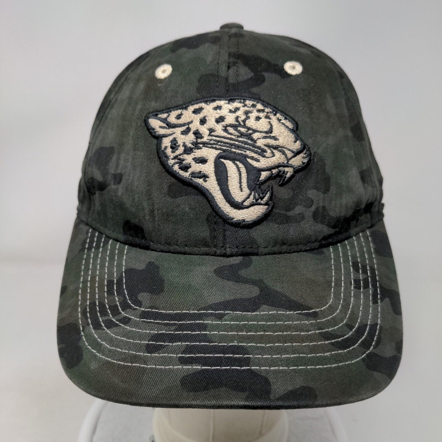 Jacksonville Jaguars Snapback Hat OSFA Green Camo Embroidered Logo NFL