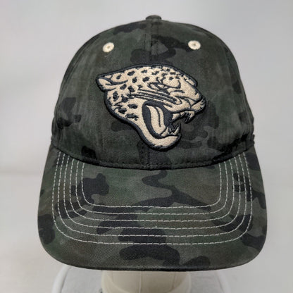 Jacksonville Jaguars Snapback Hat OSFA Green Camo Embroidered Logo NFL