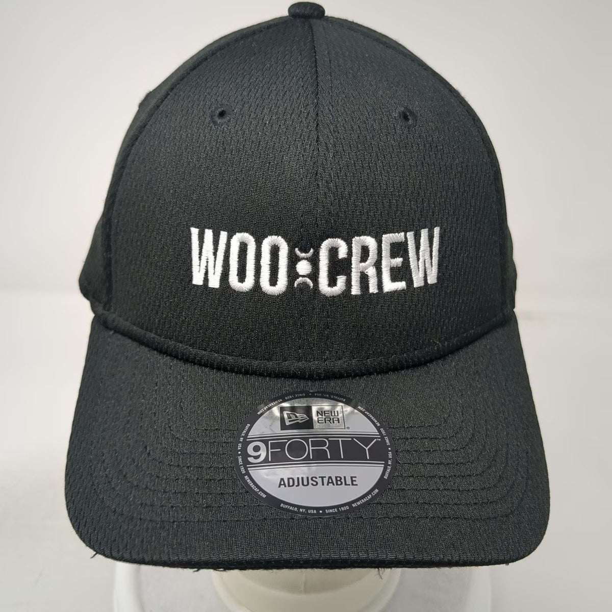 New Era Baseball Cap Black One Size 9FORTY WOO CREW Triple Moon Strapback Hat