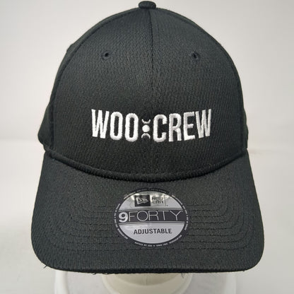 New Era Baseball Cap Black One Size 9FORTY WOO CREW Triple Moon Strapback Hat