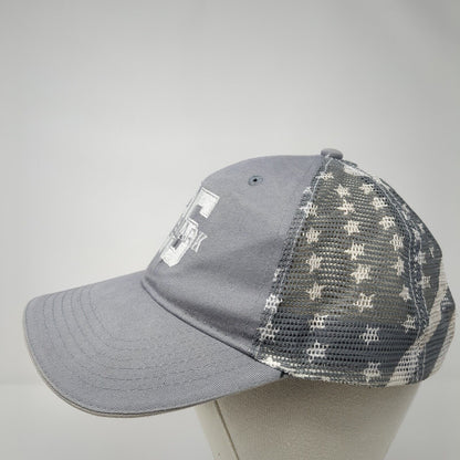 Landmark 25 Snapback Trucker Hat Gray One Size Since 1991 USA Flag