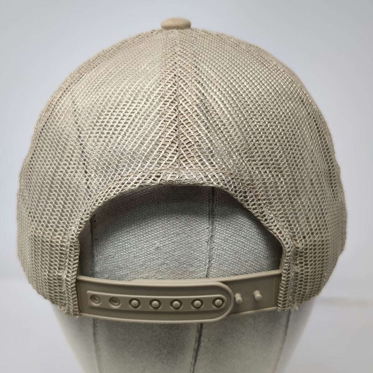 KBethos Trucker Hat Beige One Size Mesh Snapback Ditch Witch Patch Logo Work
