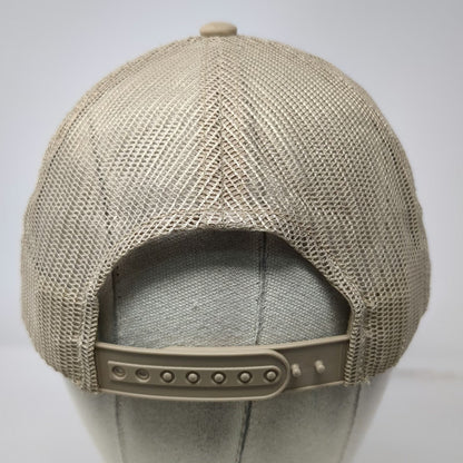 KBethos Trucker Hat Beige One Size Mesh Snapback Ditch Witch Patch Logo Work