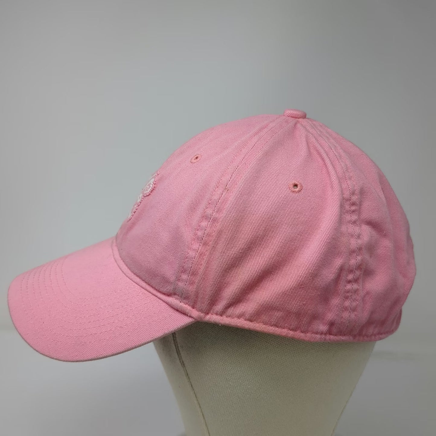 Smathers & Branson Baseball Cap Pink One Size 1965 Needlepoint Adjustable Hat